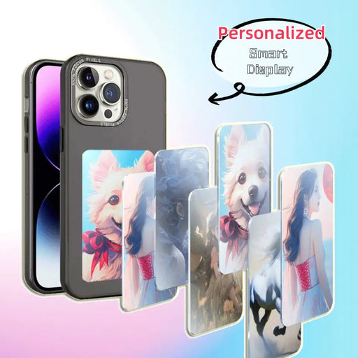 E-ink Screen Phone Case Unlimited Screen Projection Personalized Phone Cover Battery Free New Designer Luxury Phone Case - ShopSwiftly