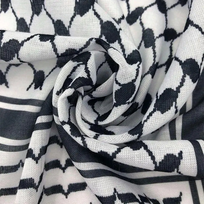 Women Scarf Plaid Print Hijab