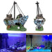 Aquarium Resin Ornament Pirate Ship Wreck - ShopSwiftly