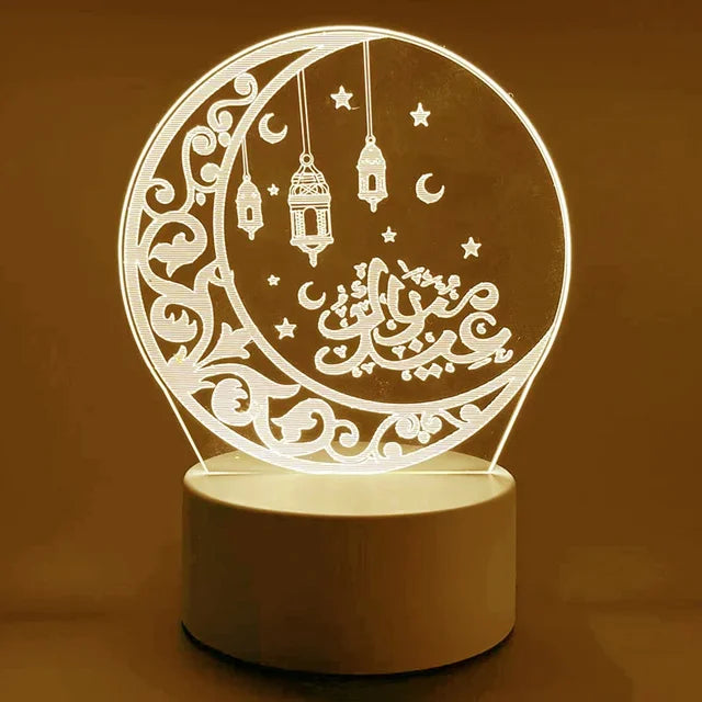 Muslim Festival Eid Mubarak Decorative Lamp