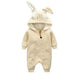 Rabbit Ear Hooded Baby Rompers - ShopSwiftly