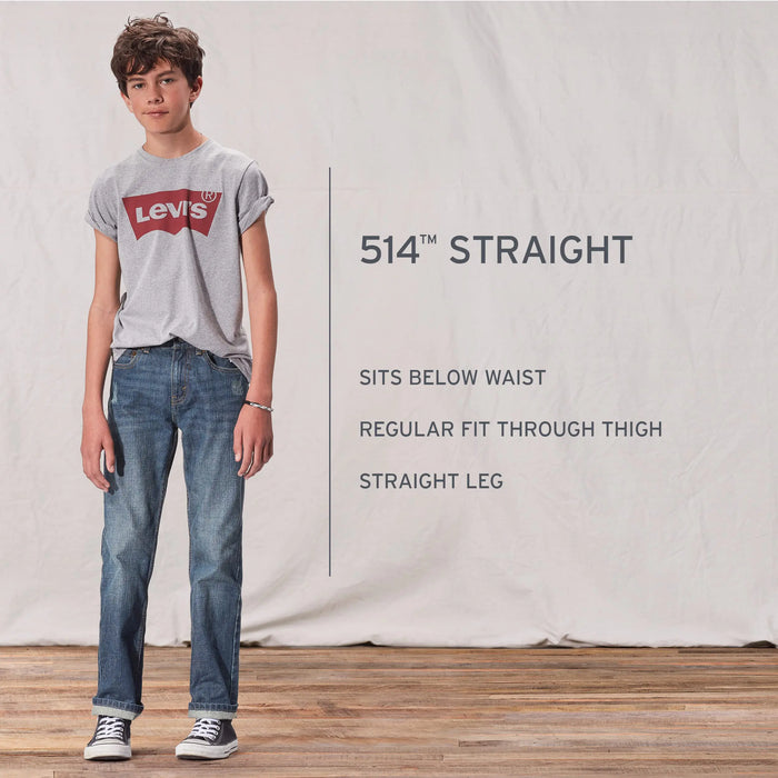 Levi's Boys' 514 Straight Fit Jeans 10 Found