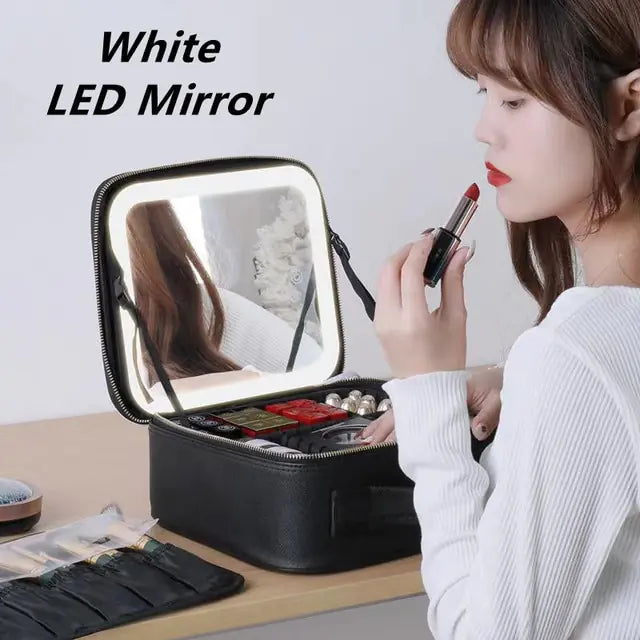 LED Light Cosmetic Bag - ShopSwiftly