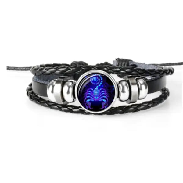 Zodiac Constellation Bracelet Braided Design Bracelet For Men Women Kids - ShopSwiftly