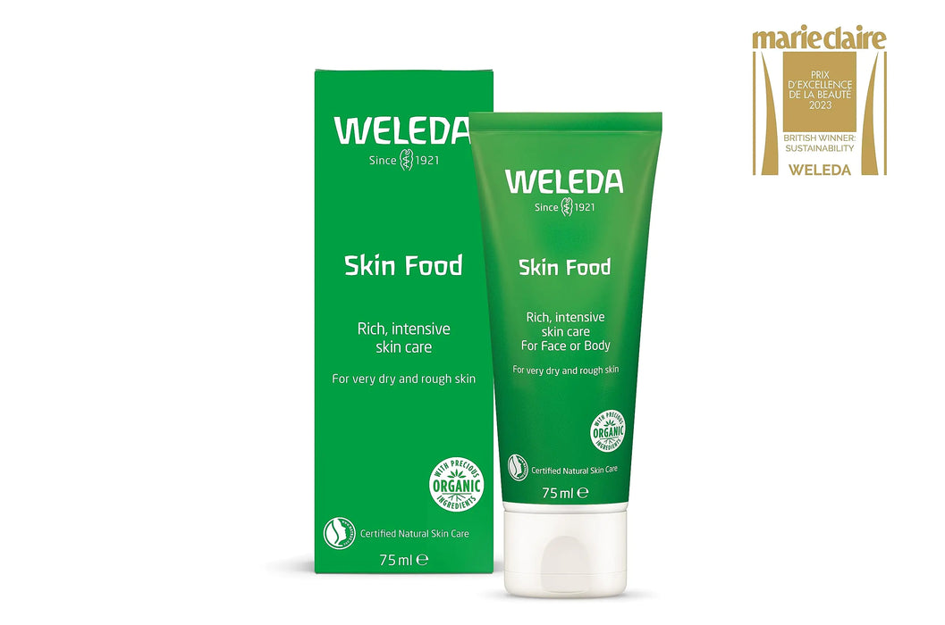 Weleda Skin Food Original Ultra-Rich Body Cream 2.5 Fluid Ounce, Plant Rich Hydrating Moisturizer with Pansy, Chamomile and Calendula 2.5 Fl Oz (Pack of 1)