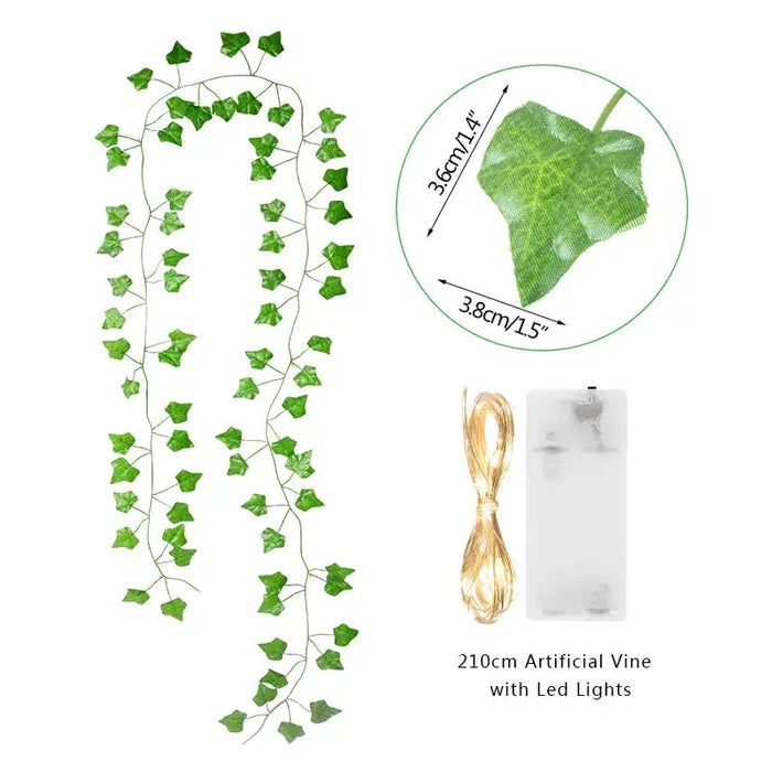 Green Leaf String Lights - ShopSwiftly