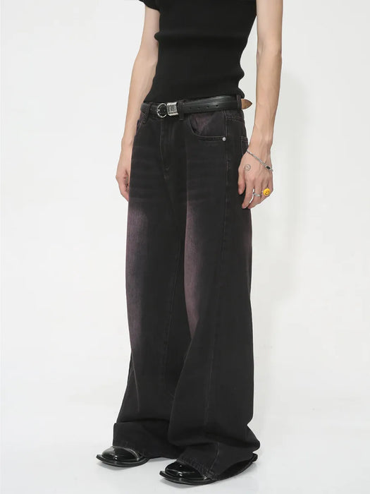 Men's Summer Loose Wide Leg Draping Vintage Jeans