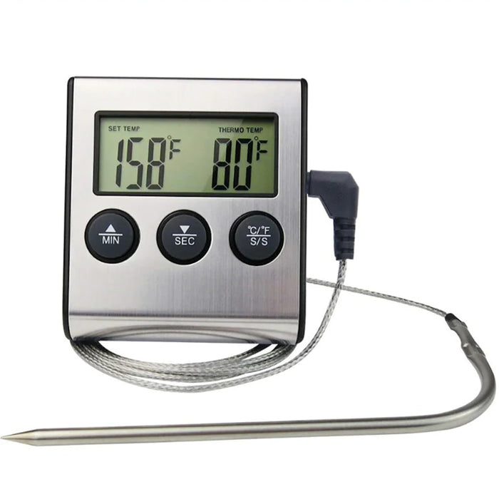 Versatile Stainless Steel Food and Oil Thermometer