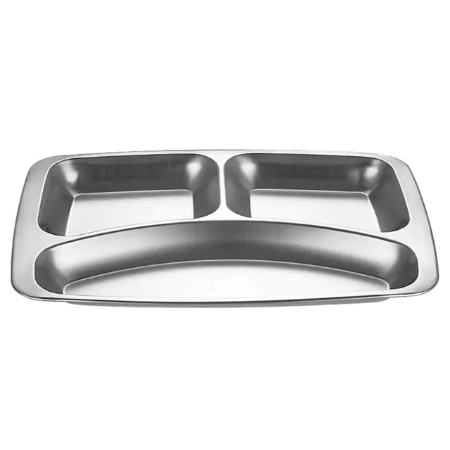 3/4/5 Sections Stainless Steel Food Plate