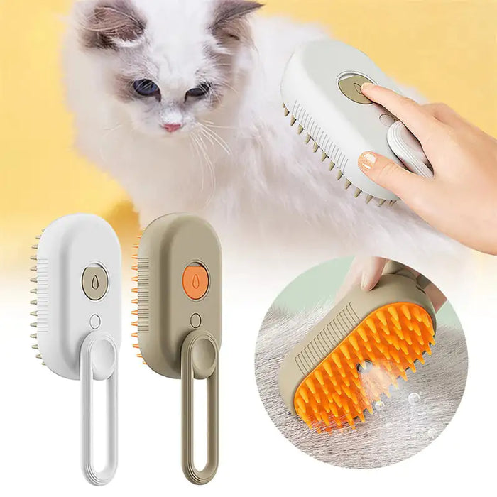 Cat Steam Brush Steamy Dog Brush 3 In 1 Electric Spray Cat Hair Brushes For Massage Pet Grooming Comb Hair Removal Combs Pet Products - ShopSwiftly