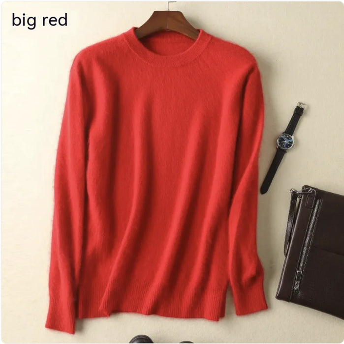 Thick Cashmere Round Neck Sweater