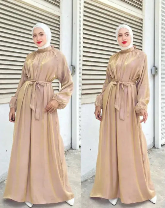 Abaya Hijab Dress with Sleeves