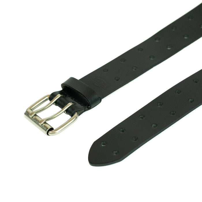 Dickies Men's Leather Double Prong Belt 3X (50-52) Black