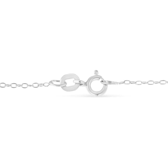 Sterling Silver Diamond Station Necklace (1/2 cttw, I-J Color, I1-I2 Clarity) - ShopSwiftly