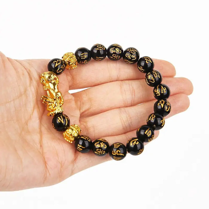 Feng Shui Wealth Bracelet: Black Beads - ShopSwiftly