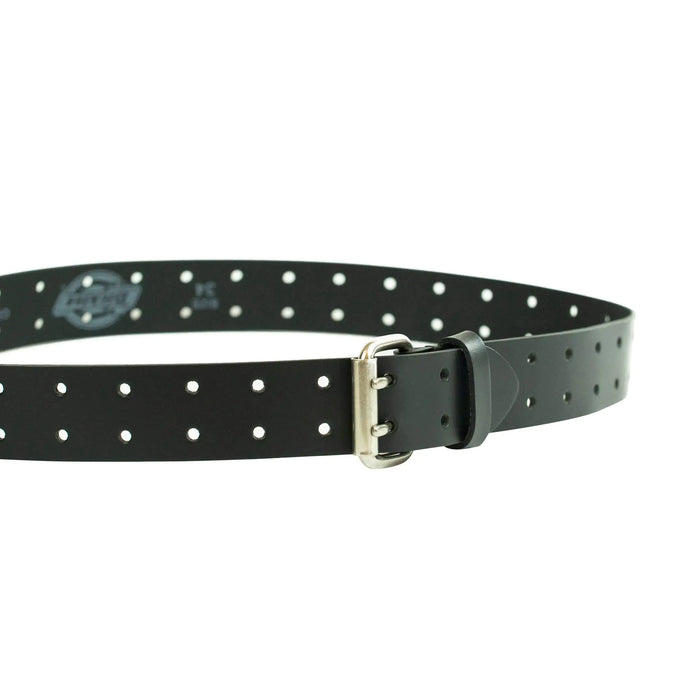 Dickies Men's Leather Double Prong Belt 3X (50-52) Black