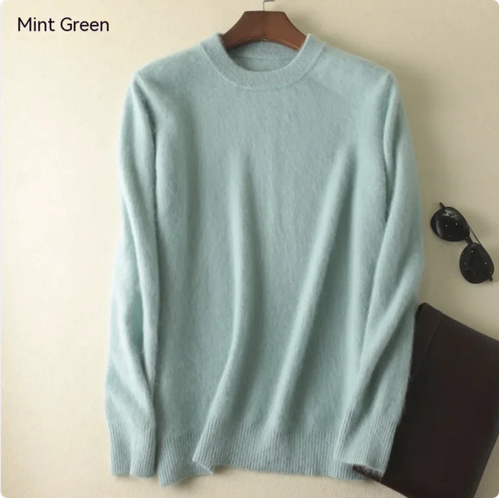 Thick Cashmere Round Neck Sweater