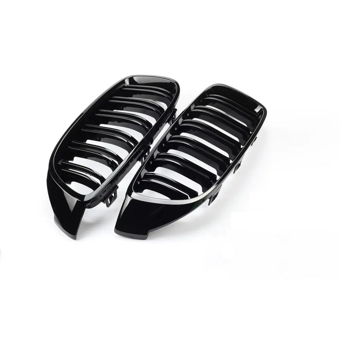 Bright Black Front Kidney Grille Slat M4 Style Grill