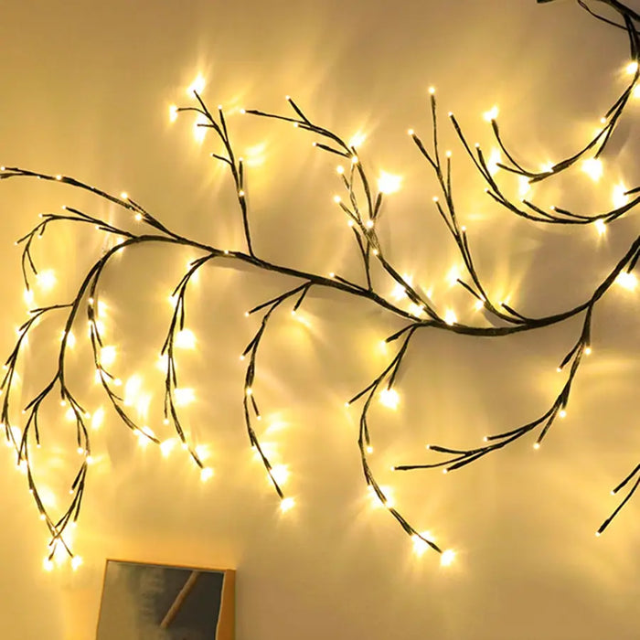 Willow Vine Branch Light Wall Decor - ShopSwiftly