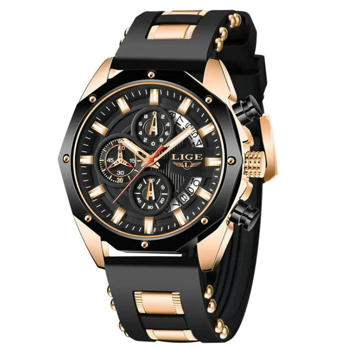 Luxury Silicone Sport Chronograph Watch