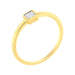 14K Yellow Gold Plated .925 Sterling Silver 1/20 cttw Miracle Set Diamond Promise Ring (J-K Color, I1-I2 Clarity) - ShopSwiftly