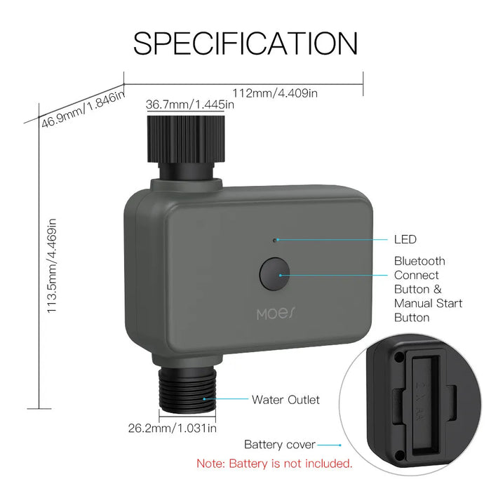 Garden Irrigation Bluetooth Graffiti APP Sprinkler Timer Watering Device