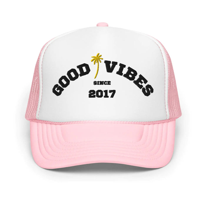 Beachy Good Vibes Foam Trucker Hat