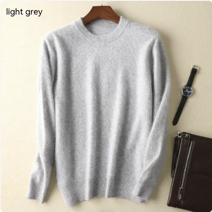 Thick Cashmere Round Neck Sweater