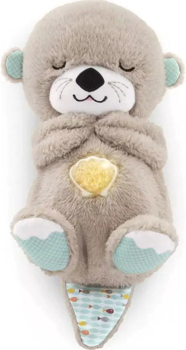 Fisher-Price Sound Machine Soothe 'n Snuggle Otter Portable Plush Baby Toy with Sensory Details Music Lights & Rhythmic Breathing Motion - ShopSwiftly