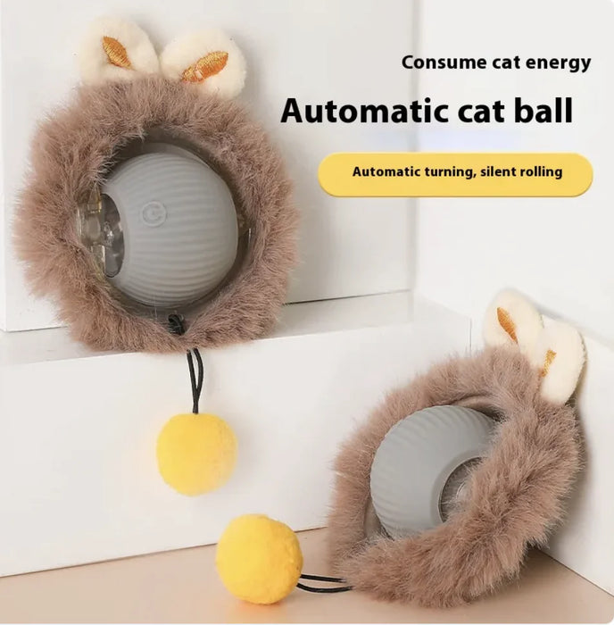 Interactive Self-Rolling Cat Toy - Fun & Stress Relief for Pets