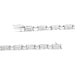 14K White Gold 2.0 Cttw Princess Cut Invisible Set Diamond Rectangular Link Bracelet (I-J Color, I1-I2 Clarity) - 7.25" - ShopSwiftly