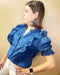 Ruffle Denim Top - ShopSwiftly