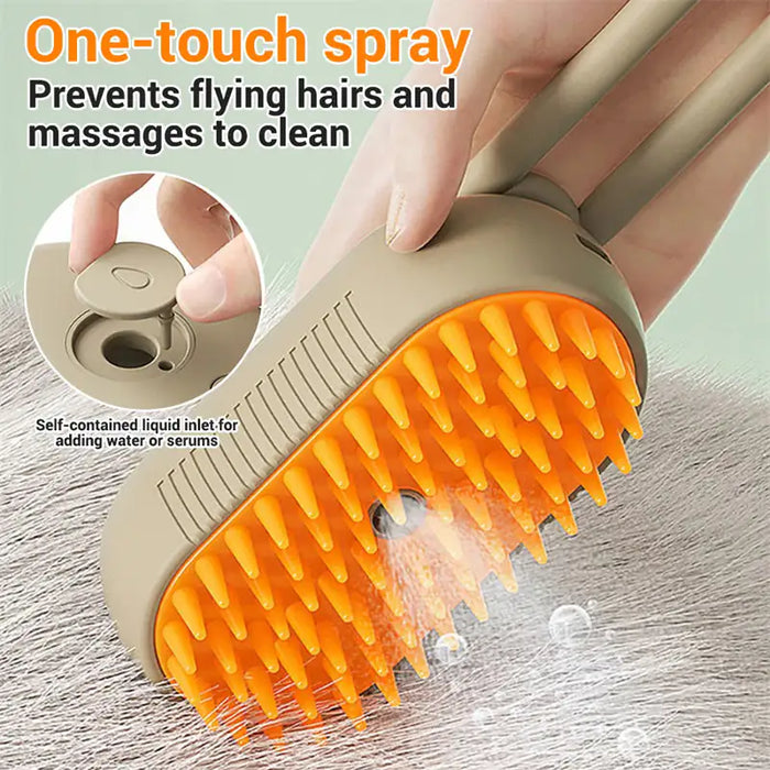 Cat Steam Brush Steamy Dog Brush 3 In 1 Electric Spray Cat Hair Brushes For Massage Pet Grooming Comb Hair Removal Combs Pet Products - ShopSwiftly