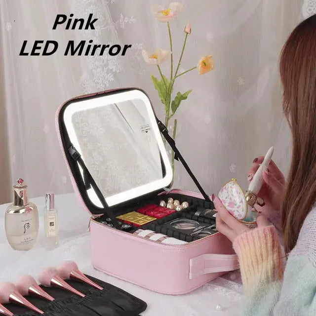 LED Light Cosmetic Bag - ShopSwiftly