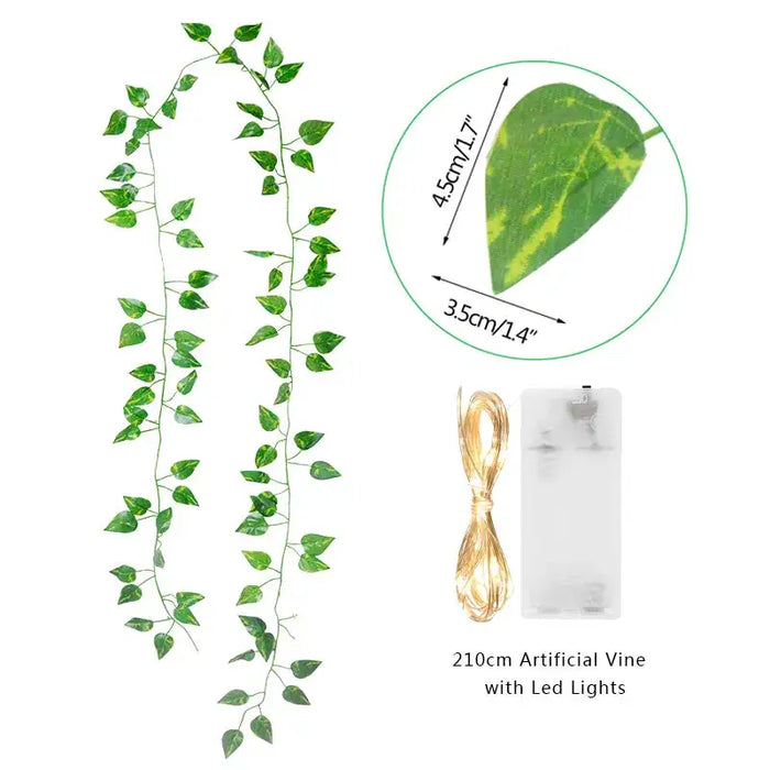 Green Leaf String Lights - ShopSwiftly