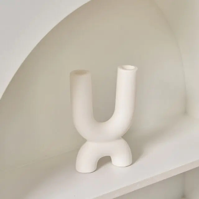 Ceramic Candlestick Holder - ShopSwiftly