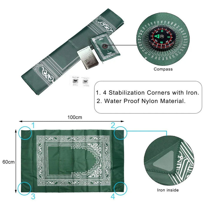 Portable Waterproof Muslim Prayer Mat