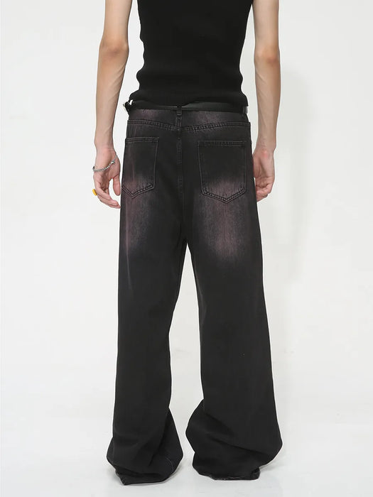 Men's Summer Loose Wide Leg Draping Vintage Jeans