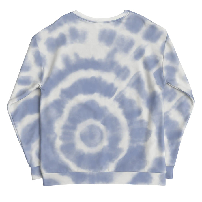 Blue Tie-Dye Vibe Tropical Sweatshirt