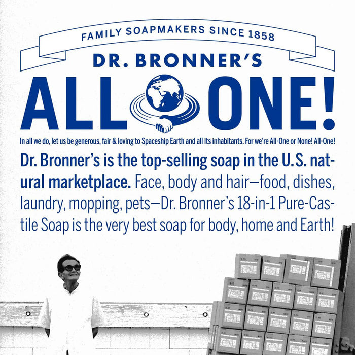 Dr. Bronner's - Pure-Castile Liquid Soap Refill, 82% Less Plastic per Quart, Made with Organic Oils, 18-in-1 Uses, For Face, Body, Hand Soap Refill, Hair, Laundry, Pets & Dishes (32oz, Tea Tree)