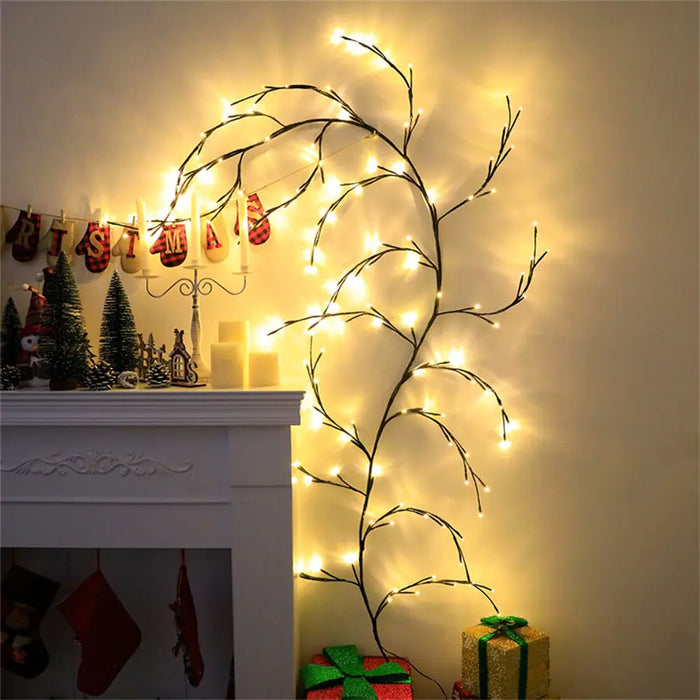 Willow Vine Branch Light Wall Decor - ShopSwiftly