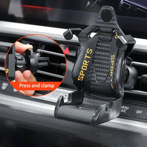 Car Racing Seat Phone Holder - ShopSwiftly