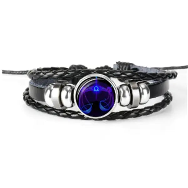 Zodiac Constellation Bracelet Braided Design Bracelet For Men Women Kids - ShopSwiftly