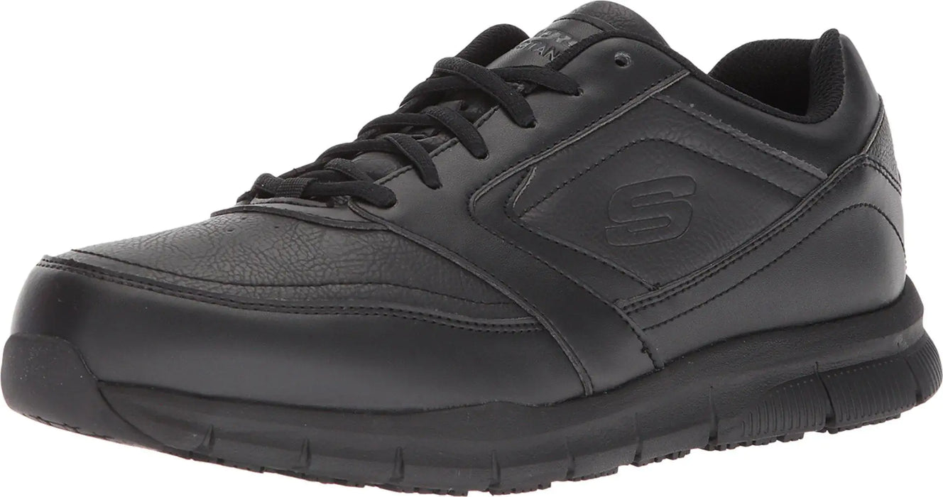 Skechers Men's Nampa Food Service Shoe 7.5 Wide Black