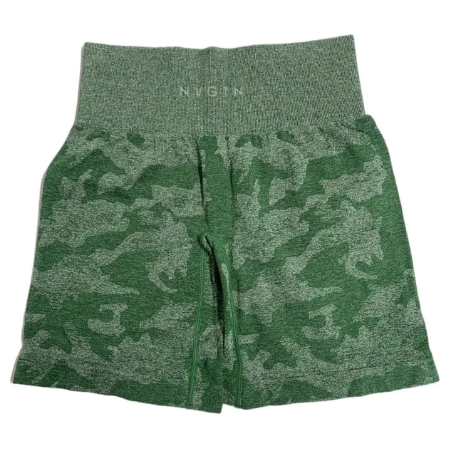 Camo Seamless Shorts - ShopSwiftly