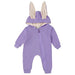 Rabbit Ear Hooded Baby Rompers - ShopSwiftly