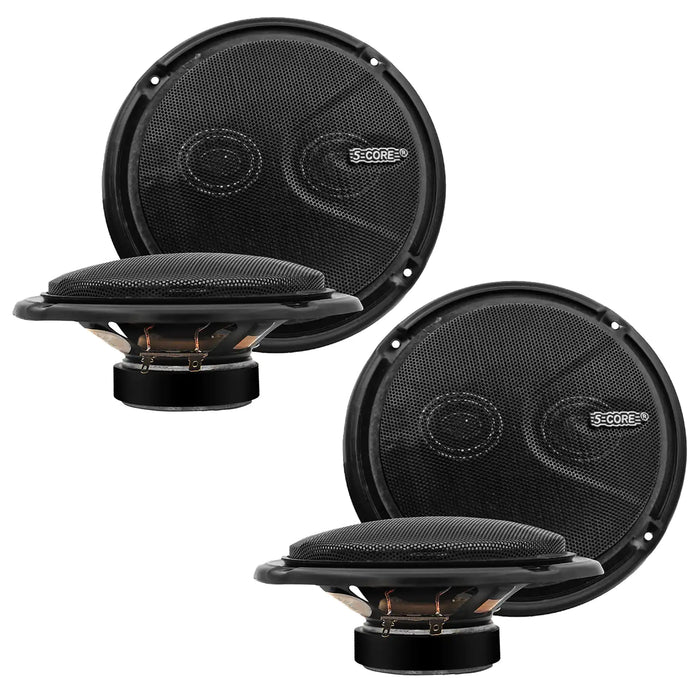 5Core Car Speakers 6 Inch 2 Way Replacement Loud Coaxial 4 Ohm Component Stereo Door Speaker Set