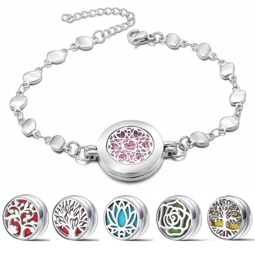 Heart-Shaped Adjustable Aromatherapy Bracelet - ShopSwiftly