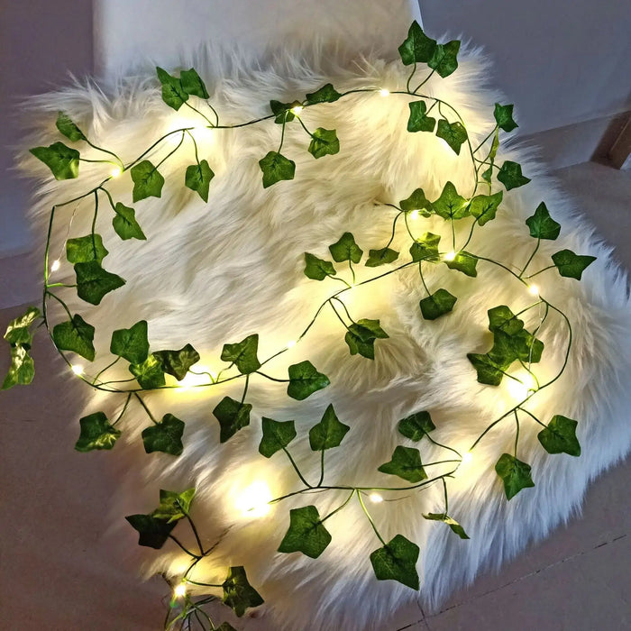 Green Leaf String Lights - ShopSwiftly