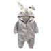 Rabbit Ear Hooded Baby Rompers - ShopSwiftly